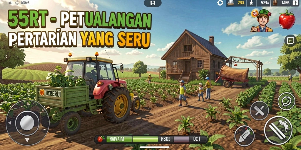 Gameplay menarik di 55RT dengan pertanian yang berkembang.