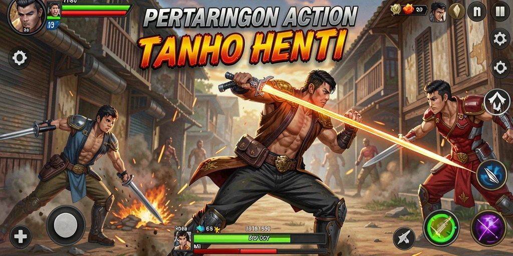 Tampilan gameplay seru dari 8180 dengan aksi pertempuran yang intens.