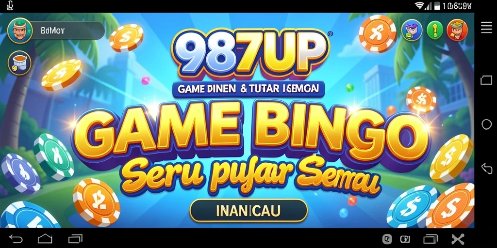 Gameplay seru dari 987UP dengan elemen Bingo yang menarik.