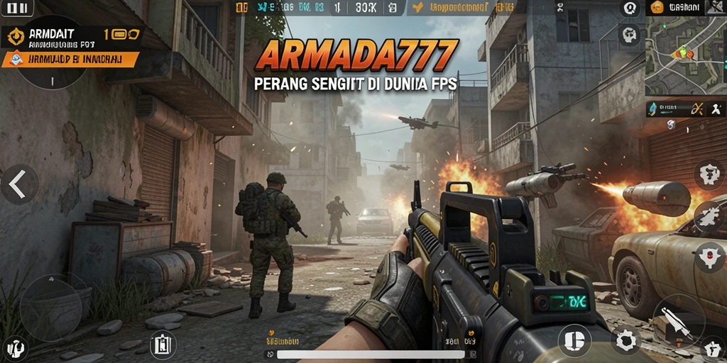 Screenshot gameplay ARMADA777 yang intens dan mendebarkan.