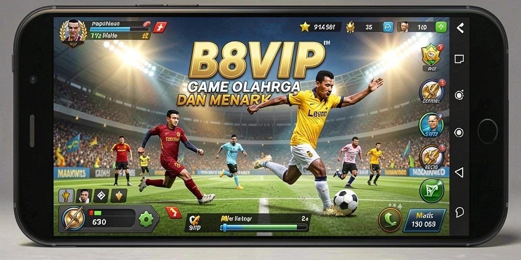 Tampilan menarik saat bermain B8VIP dengan teman di lapangan olahraga.