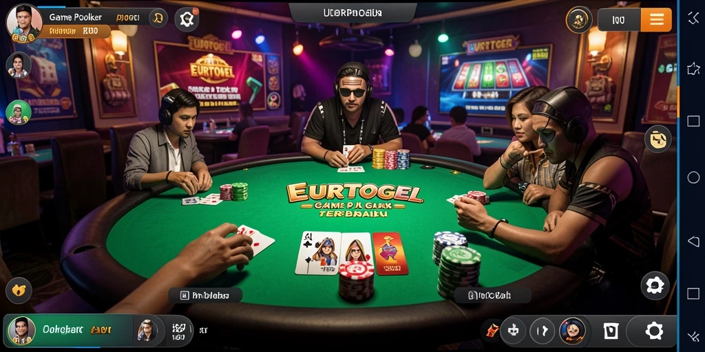 Screenshot gameplay Poker yang seru di EUROTOGEL.