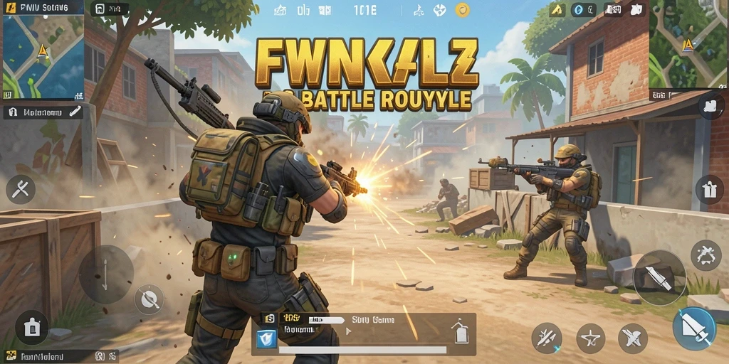 Tampilan gameplay FW66 yang seru dan mendebarkan dalam pertarungan Battle Royale.