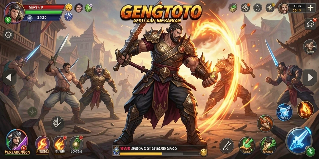 Gameplay intens GENGTOTO dengan karakter yang beragam