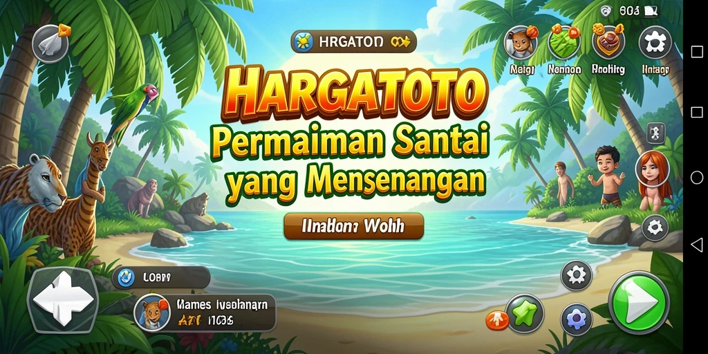 Screenshot HARGATOTO menunjukkan momen seru dalam gameplay Casual.