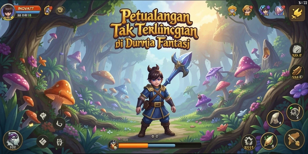 Tampilan gameplay <strong>INOVA77</strong> dalam petualangan yang seru dan menantang.