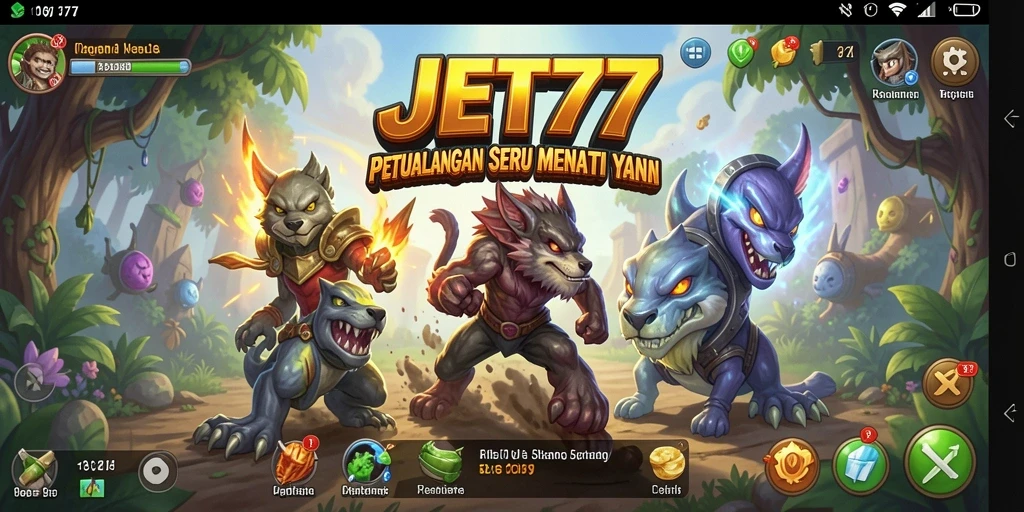 Tampilan gameplay JET77 yang menantang dan menarik.