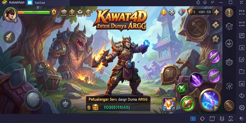 Tampilan gameplay KAWAT4D yang menegangkan dan penuh aksi.