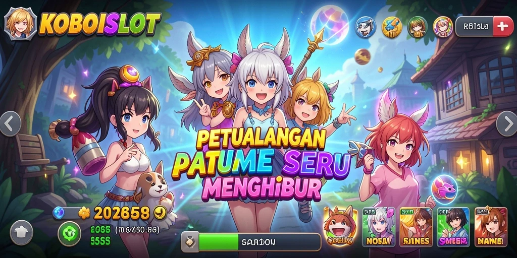 Tampilan gameplay KOBOISLOT yang seru dan menarik.