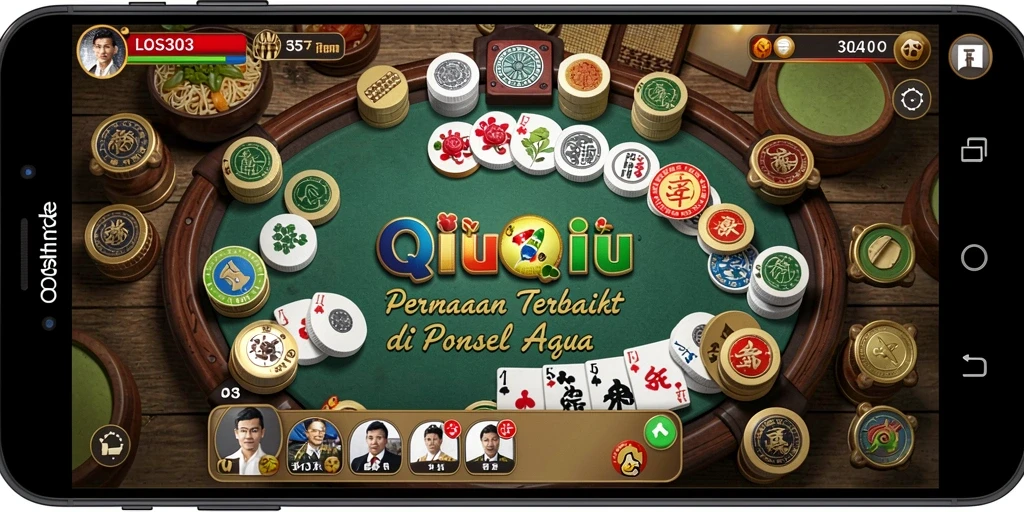 Gameplay menarik dari LOS303 yang menampilkan QiuQiu di ponsel.