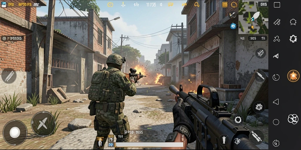 Tampilan gameplay seru MPO555 dalam pertempuran TPS.
