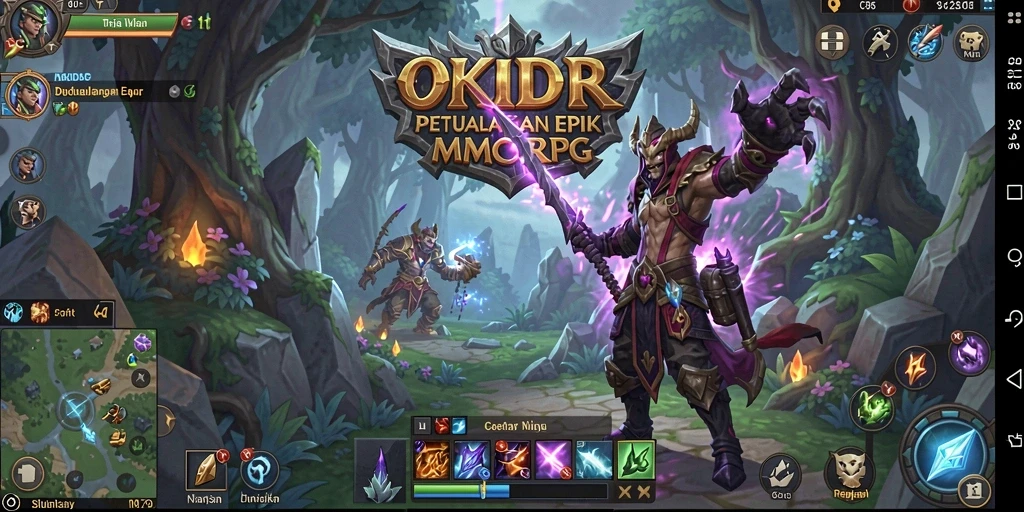 Screenshot gameplay menunjukkan aksi epik dalam <strong>OKIDR</strong>.