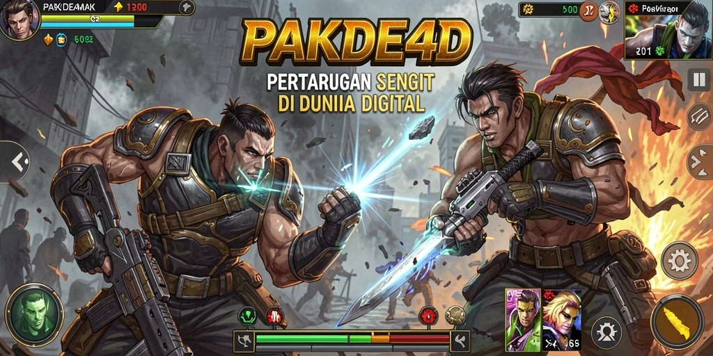 Tampilan gameplay PAKDE4D yang penuh aksi dan seru.