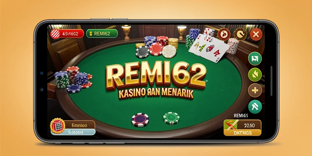 Tampilan gameplay REMI62 yang menarik dan penuh aksi Kasino.