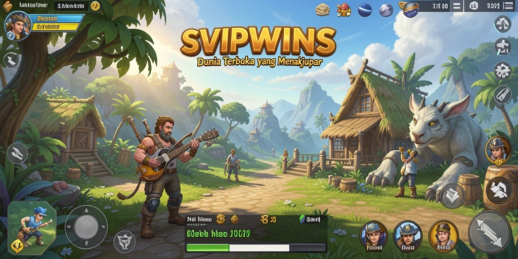 Tampilan gameplay yang memukau dalam dunia terbuka SVIPWINS.