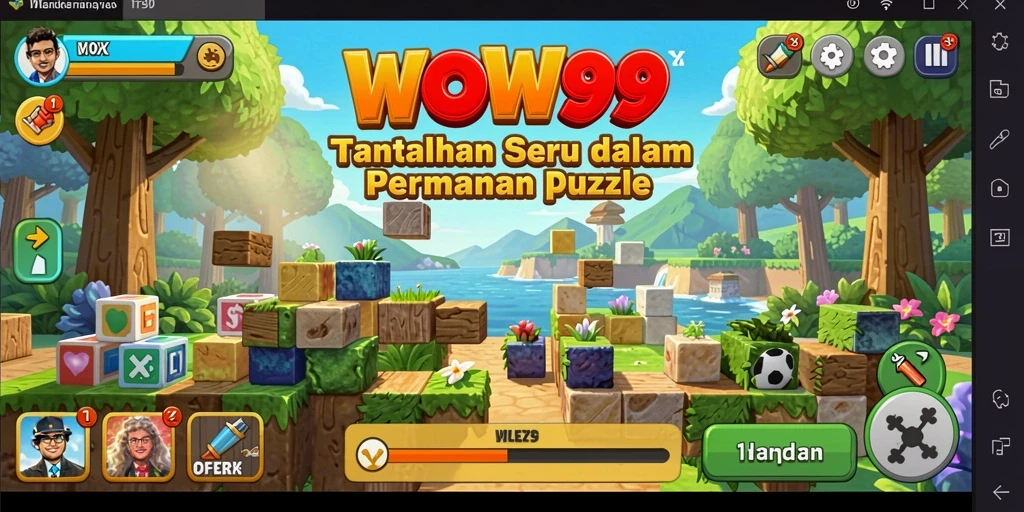 Screenshot WOW99 menampilkan gameplay seru dalam permainan Puzzle.