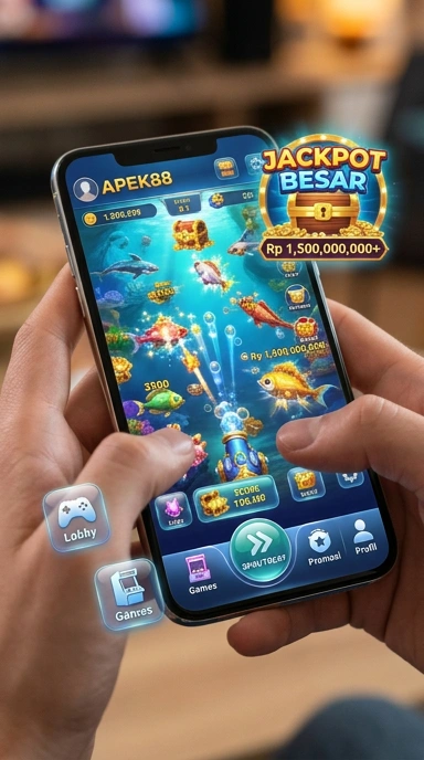 Tampilan utama aplikasi apek88 yang menarik dan mudah dinavigasi.